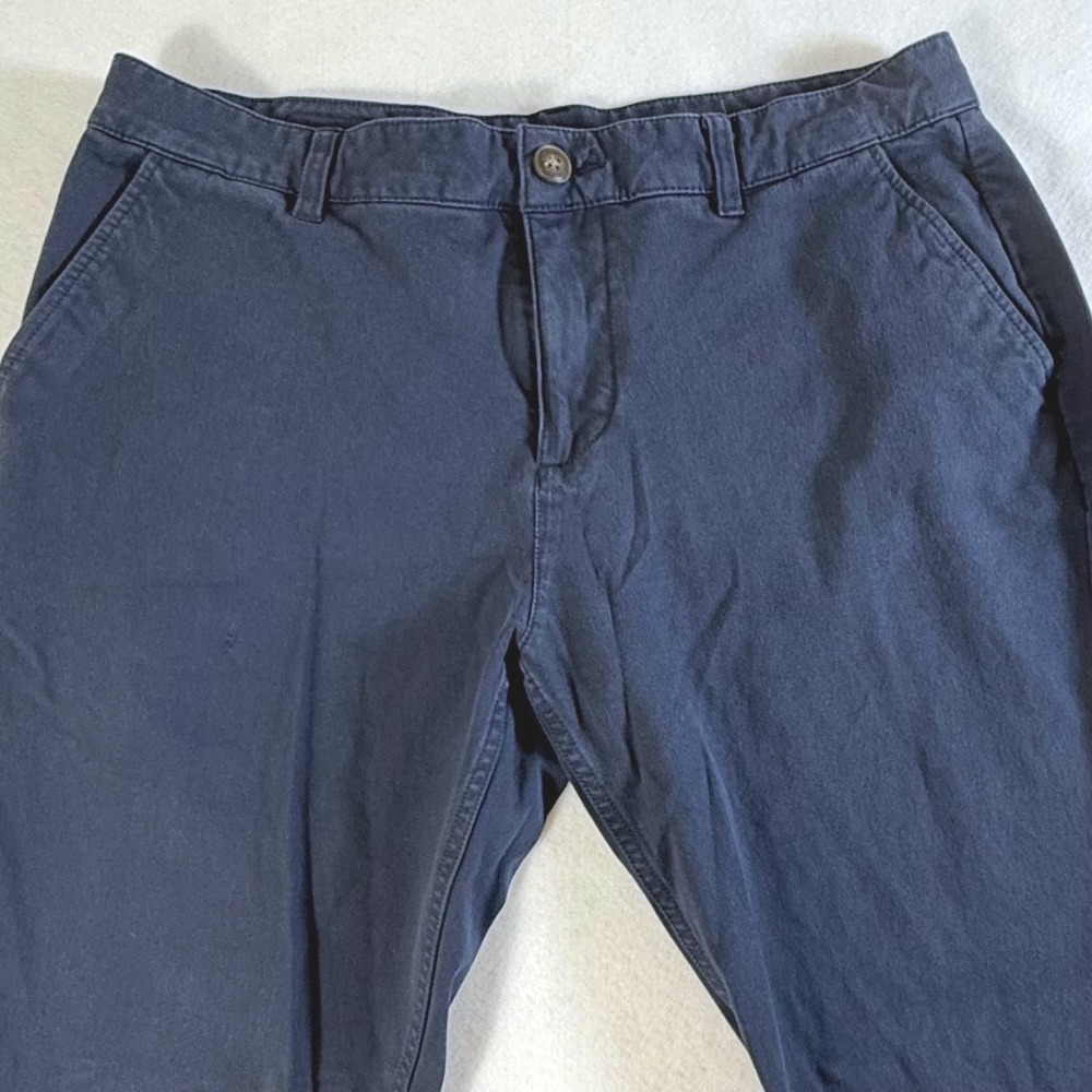 Mugsy Morgans Chino Pants Mens 34x29 (actual) Stretch Performance Navy Blue
